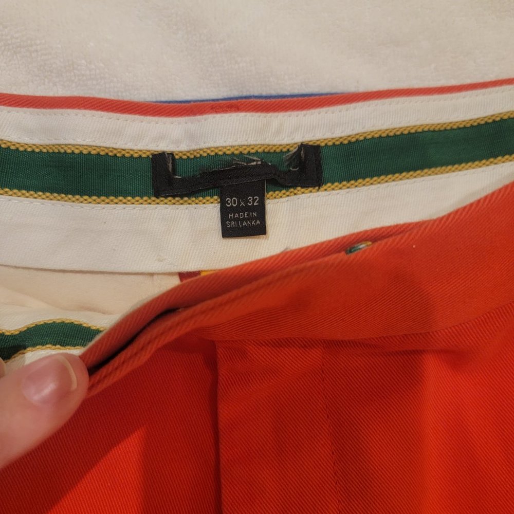 Banana Republic Pants Mens 32x30.5 Blue Extended Tab Casual Colorful NWOT NEW - Picture 14 of 14